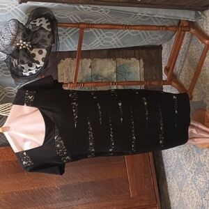 N21 𝅺SQUARE neck scuba lace cutout  bodycon dress 18W